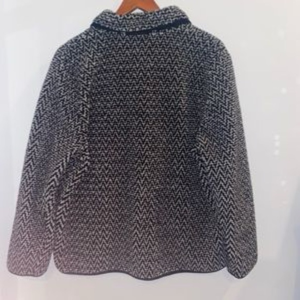 Orvis Sherpa Fleece Button Up Jacket Toggle Trim … - image 7